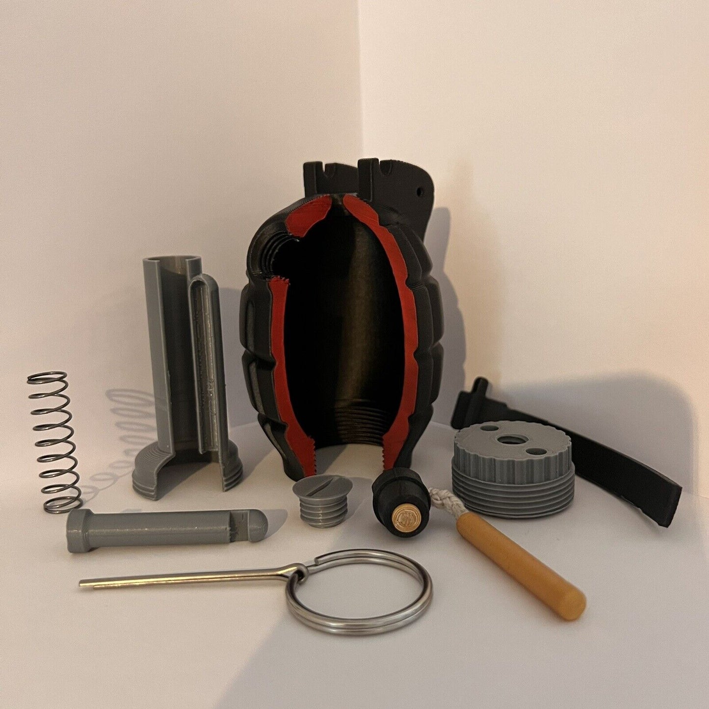 3D Printed Cutaway British No. 36 Mills Bomb Replica