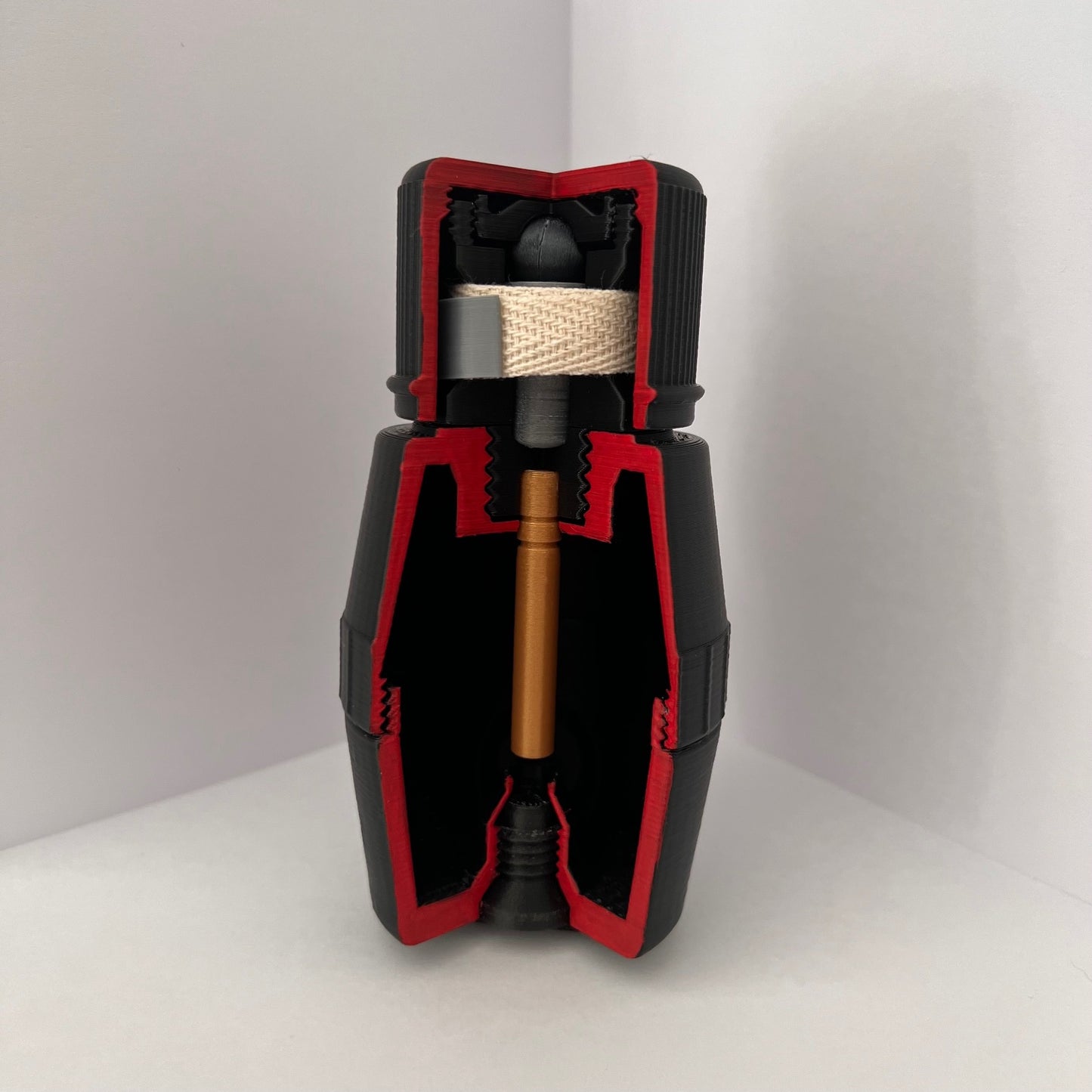 3D Printed Cutaway British No. 69 Hand Grenade Replica