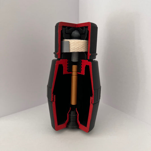 3D Printed Cutaway British No. 69 Hand Grenade Replica
