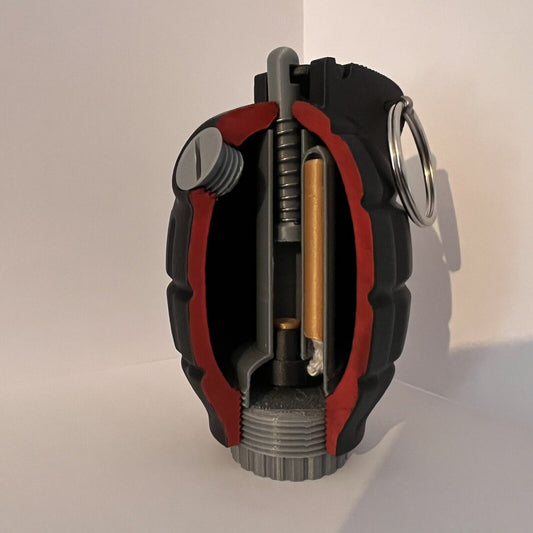 3D Printed Cutaway British No. 36 Mills Bomb Replica